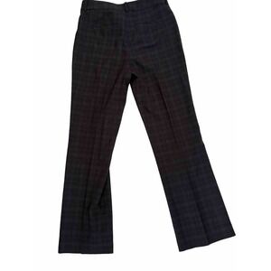 Brooks Brothers Brookease 100%‎ Italian Wool Sz 2 Career Dress Pants Gray Plaid